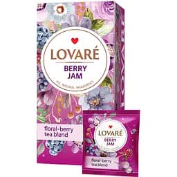 Бленд квітково-ягідного чаю Lovare Berry Jam 36 г (24 шт. х 1.5 г) - мініатюра 3