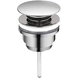 Донний клапан для раковини VBI chrome click-clack універсальний VBI-059000CH, Хром