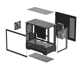 Корпус DeepCool CG380 3F Black (R-CG380-BKAGM3-G) без БЖ - мініатюра 3