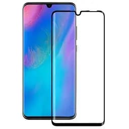 Стекло на экран Huawei P30 Lite Florence (полной проклейки) Full Cover черное