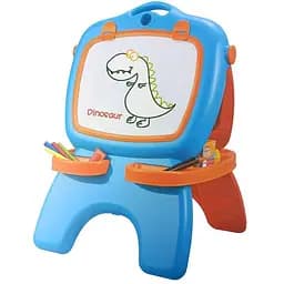 Двухсторонний мольберт Limo Toy 6558-6578 Г для детей с мелками и фломастерами голубой