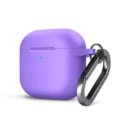 Силіконовий чохол для навушників Apple AirPods 4, Hang Case, фіолетовий, ультратонкий захисний кейс товщиною 2 мм, захист від подряпин, пилу та ударів, компактний, з карабіном для кріплення, ArmorStandart (ARM81292)