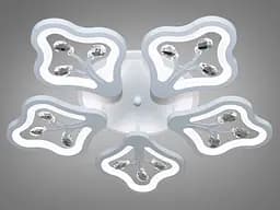 Стельова LED-люстра Diasha 8149/5WH 135W, Ø 47x8 см, 3 кольори світла, диммер, пульт - мініатюра 3
