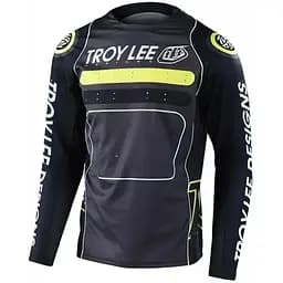 Велоджерси Troy Lee Designs Sprint Jersey Drop In Black/Green XL (1106-323326015)