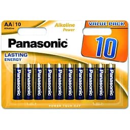 Батарейка Panasonic LR06 Alkaline Power * 10 (LR6REB/10BW)