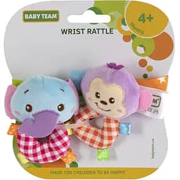 Игрушка-погремушка Baby Team, Слоник и Обезьянка (8504_Слоник+Мавпочка)