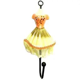 Вішалка-ключниця для одягу Манекен помаранчевий 28х13х13 см