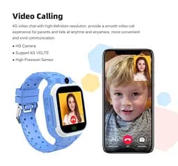 Розумний годинник для дитини Lemfo L27 з GPS трекером, відеозв'язком, прослуховуванням та 4G SIM-картою До 2 днів роботи Рожевий - мініатюра 4