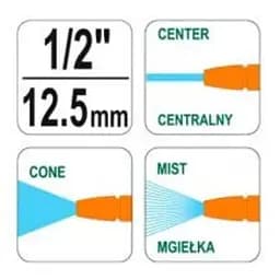 Зрошувач-пістолет Flo 3 режима 1/2" (89189) - мініатюра 2