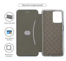 Чехол-книжка для Realme C35, G-Case, синий, кожаный чехол-книга из экокожи (PU) и TPU, с магнитом, с подставкой и вместительным кардхолдером, противоударный, защита всего корпуса, ArmorStandart (ARM62695) - мініатюра 3