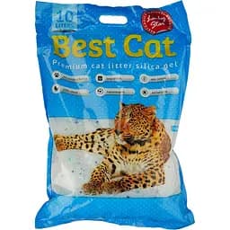 Силікагелевий наповнювач для котячого туалету Best Cat Blue Mint 10 л (SGL008)