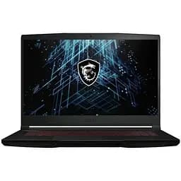 Ноутбук Ігровий MSI Thin GF63 12VF-640XRO, Intel Core i7-12650H 4.7GHz, 15.6" FHD, 16GB, SSD 512GB, NVIDIA GeForce RTX 4060 8GB, DOS, чорний