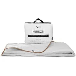 Ковдра вовняна MirSon Gold Silk №053 літня 200x220 см біла - мініатюра 4