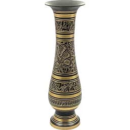 Ваза бронзова чорна 29х9х9 см