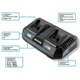 Зарядний пристрій Energy+ 18В 3А Graphite hoz0014345 - мініатюра 4