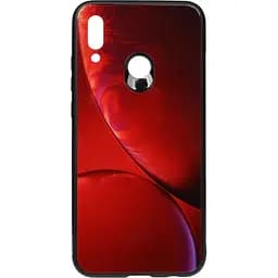 Чохол-накладка Toto Print Glass Space Case HuAwei P Smart 2019 Rubin Red