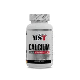 Вітаміни та мінерали MST Nutrition Calcium Citrate + Vitamin D3 + K2 MK7, 60 таблеток