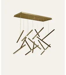 Люстра Romin 9115-12 long (золото)