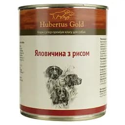 Вологий корм для собак Hubertus Gold Яловичина і рис 800 г - мініатюра 2