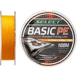 Шнур Select Basic PE Orange 150 м 0.08 мм 8 lb/4 кг