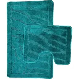 Набор ковриков для ванной Vezzer Standart 60x100 и 60x50 см темно-зеленый (VZS5520ZEBRA)