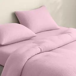 Комплект постільної білизни Cosas Baby blush CS1 Євро муслін фламінго (Muslin_009BabyBlush_El180x30-009BabyBlush_200) - мініатюра 2