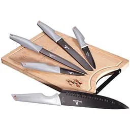 Набір ножів із 6 предметів Berlinger Haus Рожево-сірий 000267239