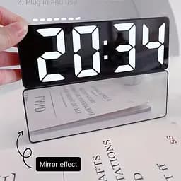 LED настільний електронний годинник / Bеликий дисплей / USB живлення / Black - мініатюра 3