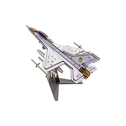 Дерев'яний 3D конструктор F16 PuzzleOk Арт-26913 79 деталей - мініатюра 6