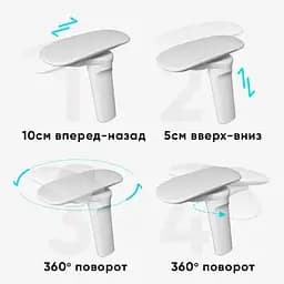 Крісло Mealux M6 Air Massage з масажним ефектом grey (HF-M6 M/G) - мініатюра 8