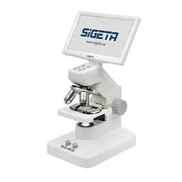Цифровой микроскоп SIGETA NEXOR 80x-800x 2 MP 7" LCD Wi-Fi с кейсом и набором для опытов (65205)