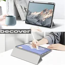 Чохол-книжка BeCover Soft Edge TPU з кріпленням Apple Pencil для Apple iPad Pro 11" M4 2024 Gray (711715) - мініатюра 3