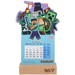 Календарь Yes Minecraft настольный формовой на подставке на 2026 год 13.5х22.3 см (270266)