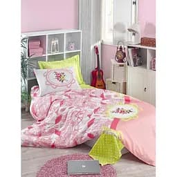 Покривало стьобане з наволочками Eponj Home - Sirin pembe рожевий 200x220
