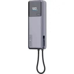 Зовнішній АКБ Xiaomi 10000mAh 165W Integrated Cable із вбудованим кабелем (BHR9361GL) сірий - мініатюра 4