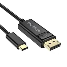 Кабель Choetech XCP-1801 Black USB-C to DisplayPort 8K@60Hz 1.8m (43-00176) - мініатюра 3
