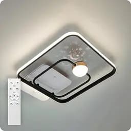 Люстра світлодіодна 517 Dlight з пультом 45 Вт Білий+Чорний (02049)