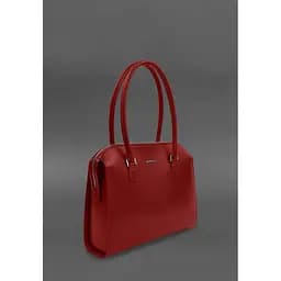 Жіноча шкіряна сумка Business червоний Краст