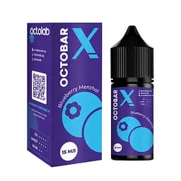 Набір компонентів для самозамісу сольової заправки Octobar X 30 мл Blueberry Menthol Голубика Ментол, 0-65 мг (17892)