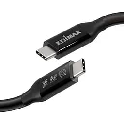 Кабель Edimax UC4 V2 USB Type-C - USB Type-C (M/M), Thunderbolt 3, 240 W, 20 V, 5 A Max, 1 м, Black (UC4-010TB) (UC4-010TB V2) - мініатюра 2