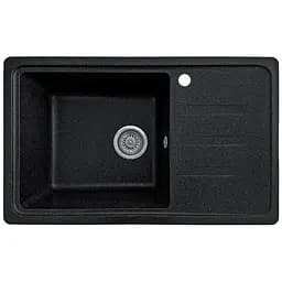 Мийка кухонна Valetti 63N гранітна 695х425 мм чорна - мініатюра 2