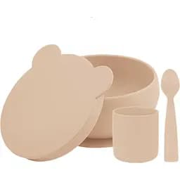 Набір для годування MinikOiOi BLW Set I Bubble Beige, силіконовий (101070057)