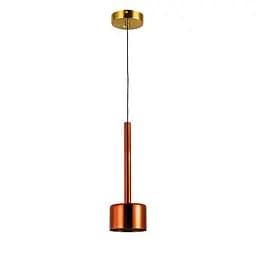 Світильник підвісний LED Levistella 800P3307-1led (120x380) RDBRZ, 9W, Червоний метал/скло, сучасний стиль для дому