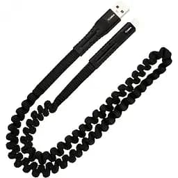 USB кабель Gelius Pro Spring Cable Micro USB 2.4 А 1.2 м GP-UC101 Black