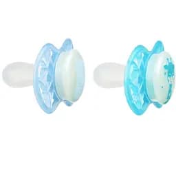 Пустушка Nuvita 7067 Air55 Explorer симетрична 0m+ світиться у темряві (ведмідь жираф) 2 шт NV7067GM