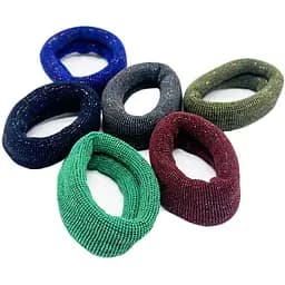 Набір резинок для волосся La-beauty 0307-974-3 чорний, 6 штук в упаковці