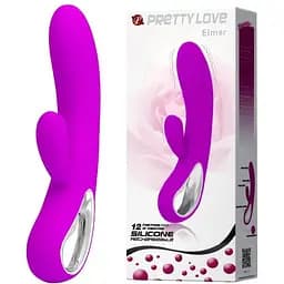 Вибратор-кролик Pretty Love Elmer 21 см фиолетовый