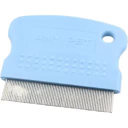 Гребінець для собак і котів Пухнастики, антиблошиний, 6,2х5,8 см