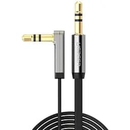 Аудио кабель Ugreen AV119 3.5 мм Male to 3.5 мм Male Straight to angle flat Cable 1 м (10597)