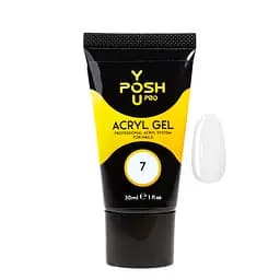Акригель для наращивания ногтей YouPOSH Acrygel Gel 30 мл №7 Молочный